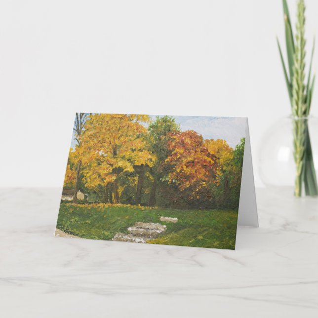 Bluffside no cartão do outono (Frente)