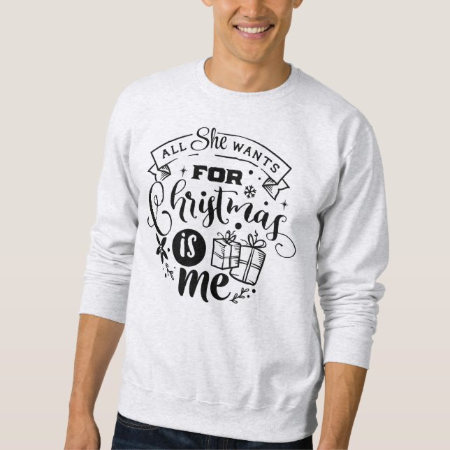 Blusa Básica Feminina de Moletom (Frente)