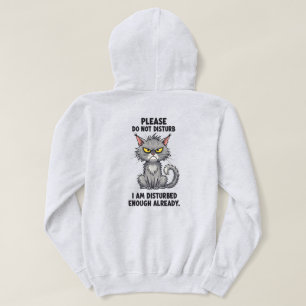 Blusa de Moletom de Gato Bravo Fofo