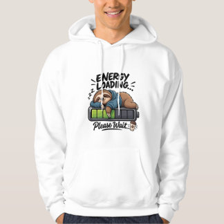 Blusa de Moletom Engraçada de Preguiça Carregando