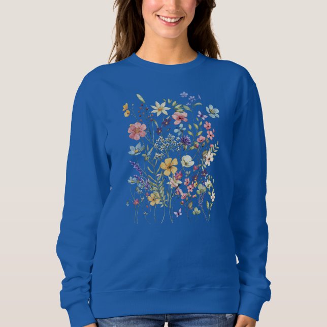Blusa de Moletom Feminina Blossom Bouquet (Frente)