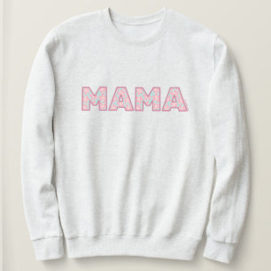 Blusa de Moletom Hibiscus Mama Desenhada à Mão