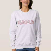 Blusa de Moletom Hibiscus Mama Desenhada à Mão