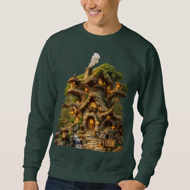 Blusa de Moletom Masculina Fantasia Casa de Madeir (Frente)