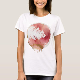Blush Abstrato Art | Camiseta Feminina Básica