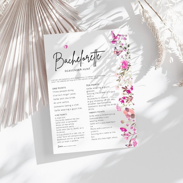 Blush Bachelorette Scavenger Hunt Bridal (Criador carregado)