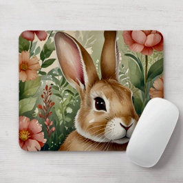 Blush Blooms e Bunny Dreams Mousepad