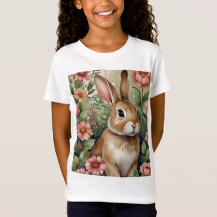 Blush Blooms e Bunny Sonha Crianças T-Shirt