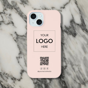 Blush de Código QR de Mídia Social Empresarial