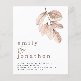 Blush de Orçamento deixa casamento Salvar a data