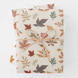 Blush Fall Leaves Pattern 