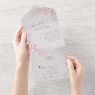 Blush Floral All in One Weditation RSVP