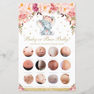 Blush Floral Elephant O que há no seu jogo telefôn