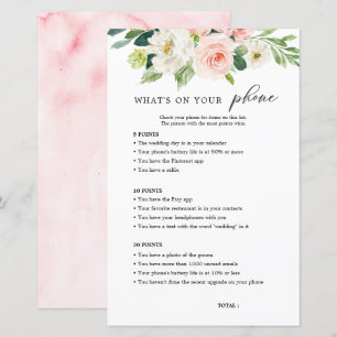 Blush Floral O que há no seu Chá de panela telefôn