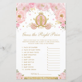 Blush Floral Princess Adivinha O Jogo do Preço Cer