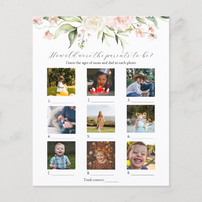 Blush Floral Quão Velho Tinham O Jogo De Chá de fr (Frente)