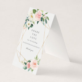 Blush Geométrico Compartilha Sinal de Mesa de Amor