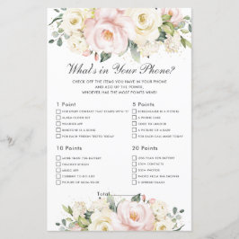 Blush Ivory Floral O que há no seu jogo de bebês d