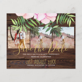 Blush Pink Floral Sage Deixa Casamento Orçamental