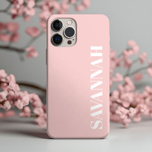 Blush Pink nome personalizado simples 