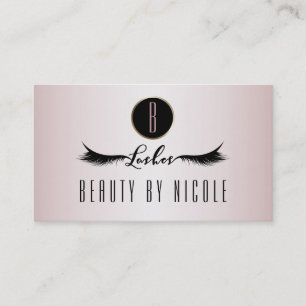 Blush Pink Shimmer Eyelashes Cartão de Fidelidade