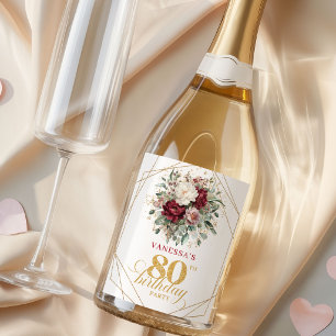Blush Premium Burgundy Champanhe de Aniversário de