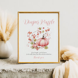 Blush Pumpkin Autumn Berry Fralda Raffle poster
