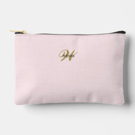 Blush Rosa Dourado Personalizado Inicial l Simples