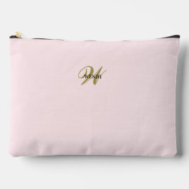 Blush Rosa Dourado Personalizado Inicial l Simples