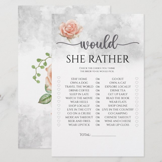 Blush rosa, ela preferencialmente jogo de chá de p (Frente/Verso)