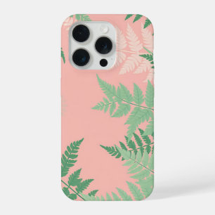 Blush Rosa Folha de Samambaia Botânico Verde Sage