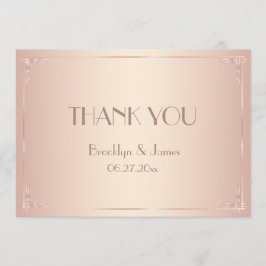 Blush Weding Obrigado Cartões Vintage