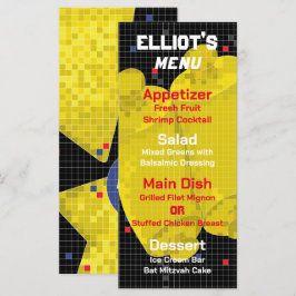 BM Bat ou Bar Mitzvah GAME ON Comida Menu