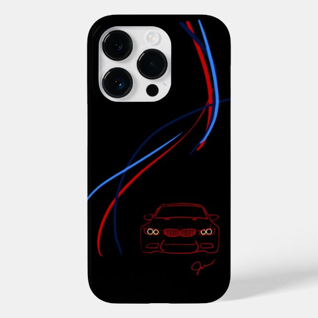BMW M3 Stripes iPhone 14 Case (Verso)