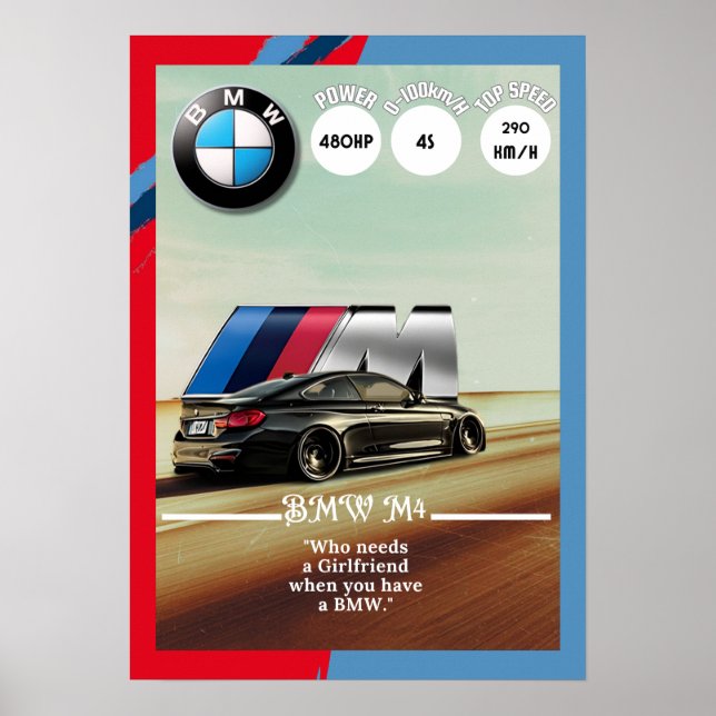 BMW M4 poster (Frente)