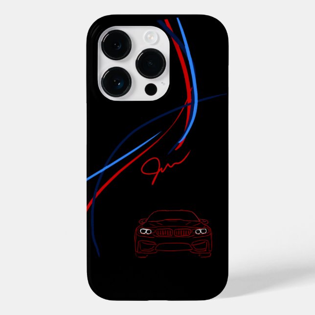 BMW M4 Stripes iPhone 14 Case (Verso)