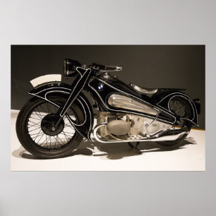 BMW MOTORICCLE 1934 R7 CONCEITO POSTER ART DECO