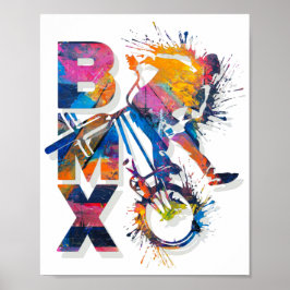 Bmx Bike Colorida | Poster Bmx