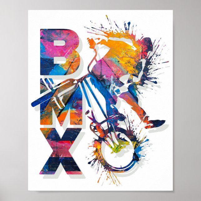 Bmx Bike Colorida | Poster Bmx (Frente)