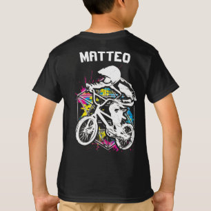 Bmx Biker Colorido - T-shirt Bmx Personalizada