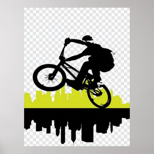 BMX Cyclist Poster (Frente)