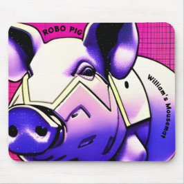 BO PIG Mousemat. Texto editável. Mousepad