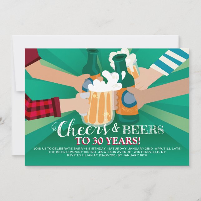 Boa Amizade e Convite para Cervejas (Frente)