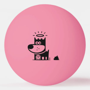 BOA bola de Pong do sibilo do FILHOTE DE CACHORRO.