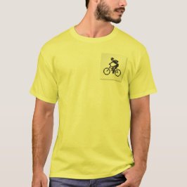 Boa camiseta para escorregar para uma bicicleta.