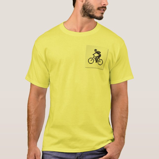 Boa camiseta para escorregar para uma bicicleta. (Frente)