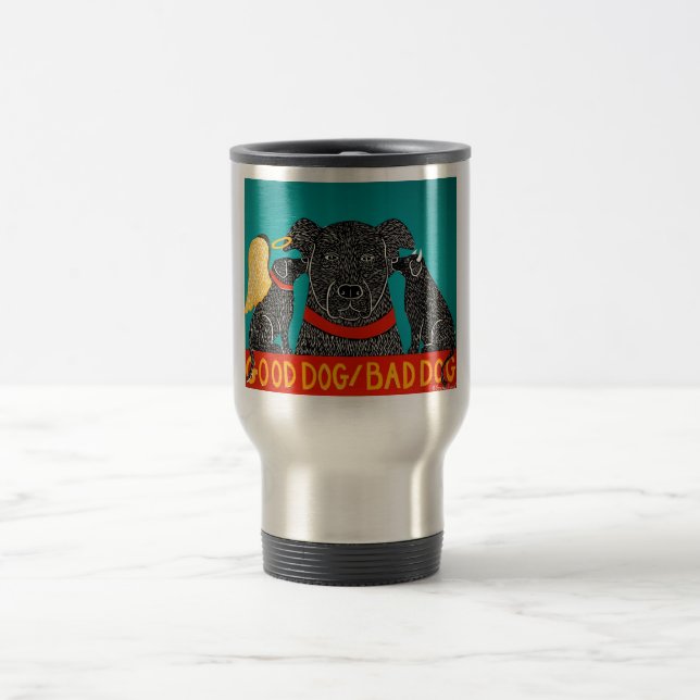 Boa Caneca de viagem de Cachorro Mau - Stephen Hun (Centro)