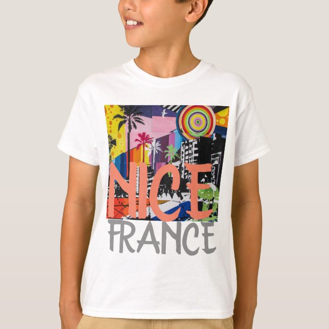 Boa França, Camisa Mural de Grafite do Menino 2 (Frente)
