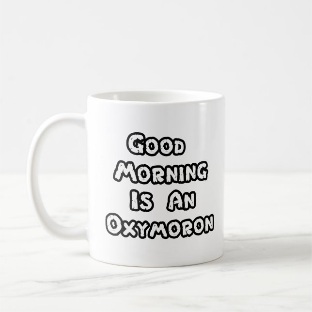 Boa Manhã É Um Oxímoro - Uma Caneca De Café - Bran (Esquerda)