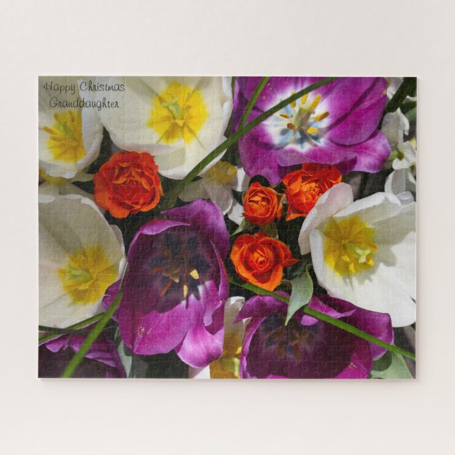 Boa neta do Natal. Quebra-cabeça de serra (Horizontal)